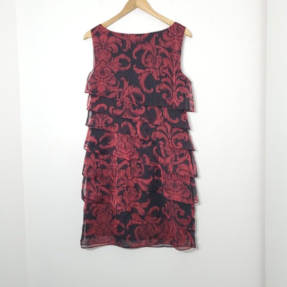๐ธ10 Laura Vintage Red Layered Shift Dress๐ธ - Picture 7 of 9